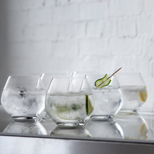 Dartington Crystal Gin Party 440ml Stemless Gin Glass Set & Reviews